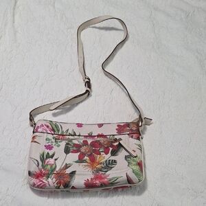 Tropical Floral Crossbody Bag